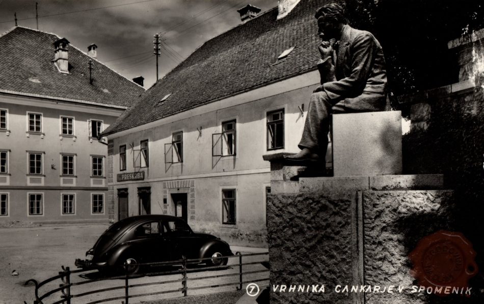 Vrhnika_Ivan_Cankar_Cankarjev_spomenik_po 2. sv. vojni