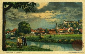 Ljubljana_Ljubljanica_Grad_cerkev_sv.Jakoba_cerkev sv.Florjana