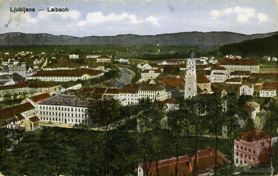 Ljubljana_Rog_Domobranska_vojašnica_cerkev_sv.Petra_cerkev_sv.Jožefa_gimnazija_Poljane