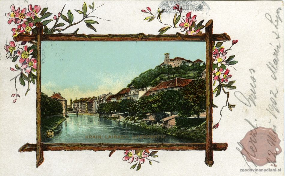 Ljubljana_Ljubljanica_Ljubljanski_grad_Čevljarski_most