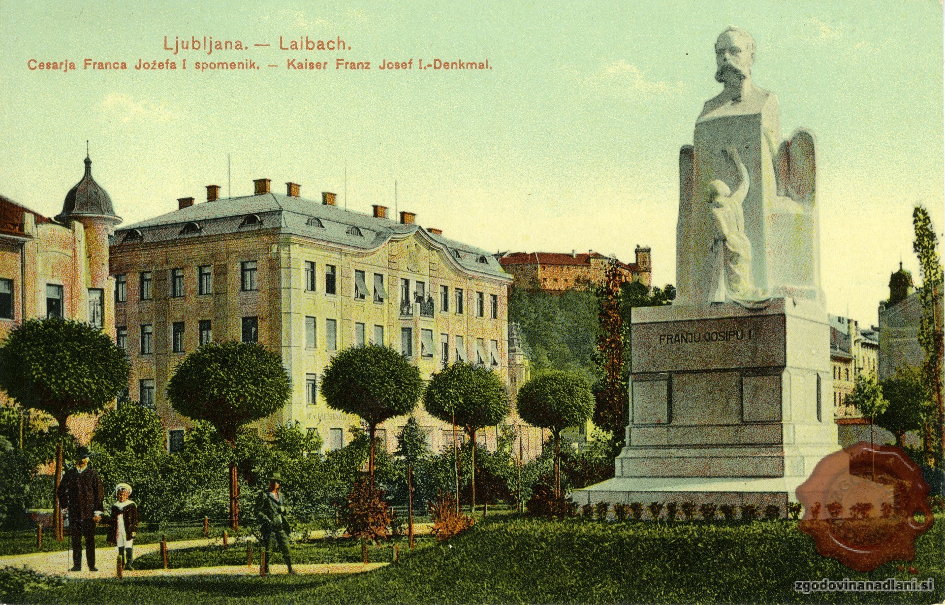 33-1_spomenik_franca_jožefa_ljubljana_miklošičev_park_sodnijski_trg_ljubljanski_grad_1911