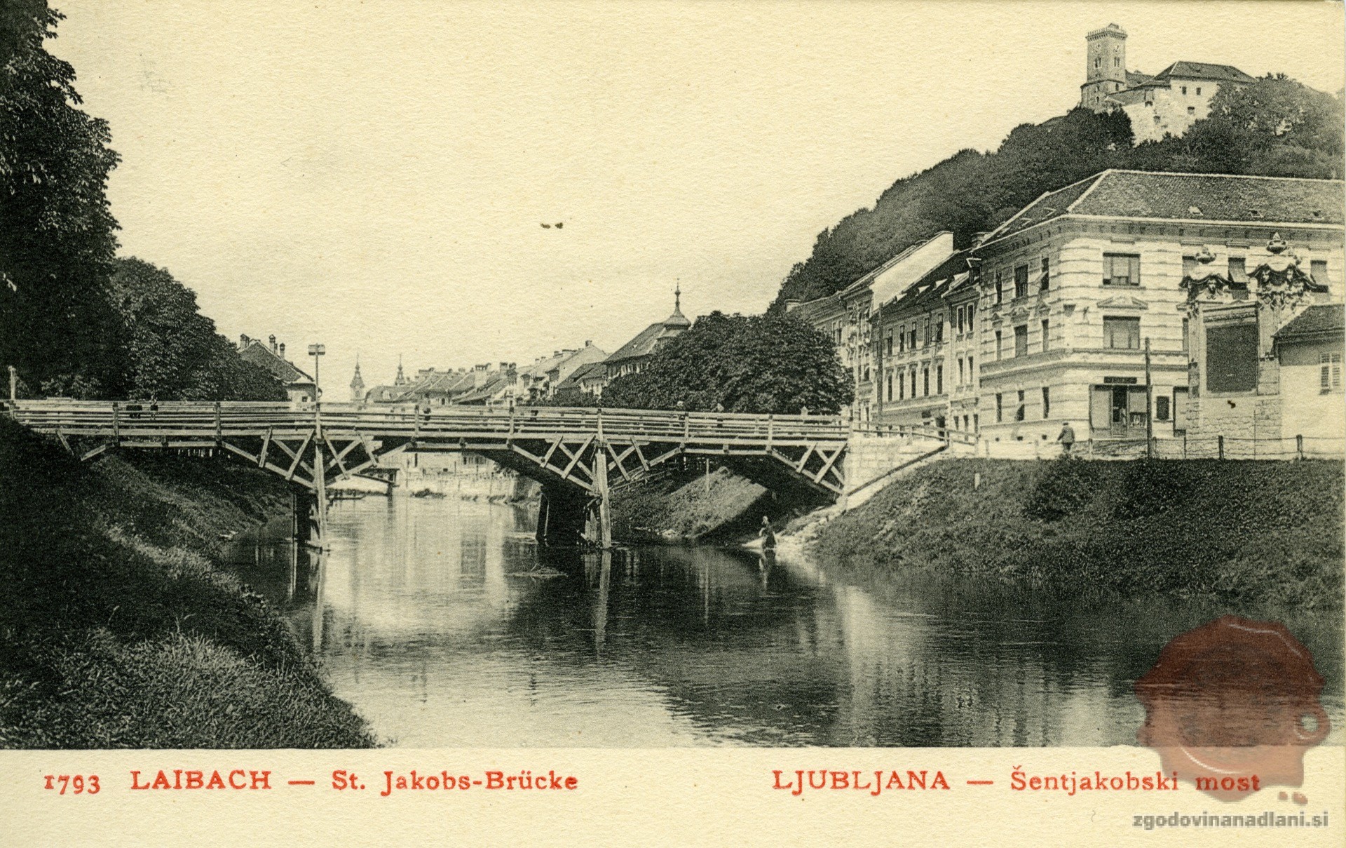 jubljana_Šentjakobski_most_Ljubljanica_Grad_1895