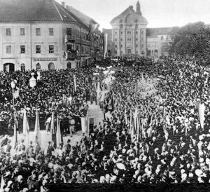 manifestacija 29. oktober 1918, Ilustrirani Slovenec, 28. oktober 1928, str. 1