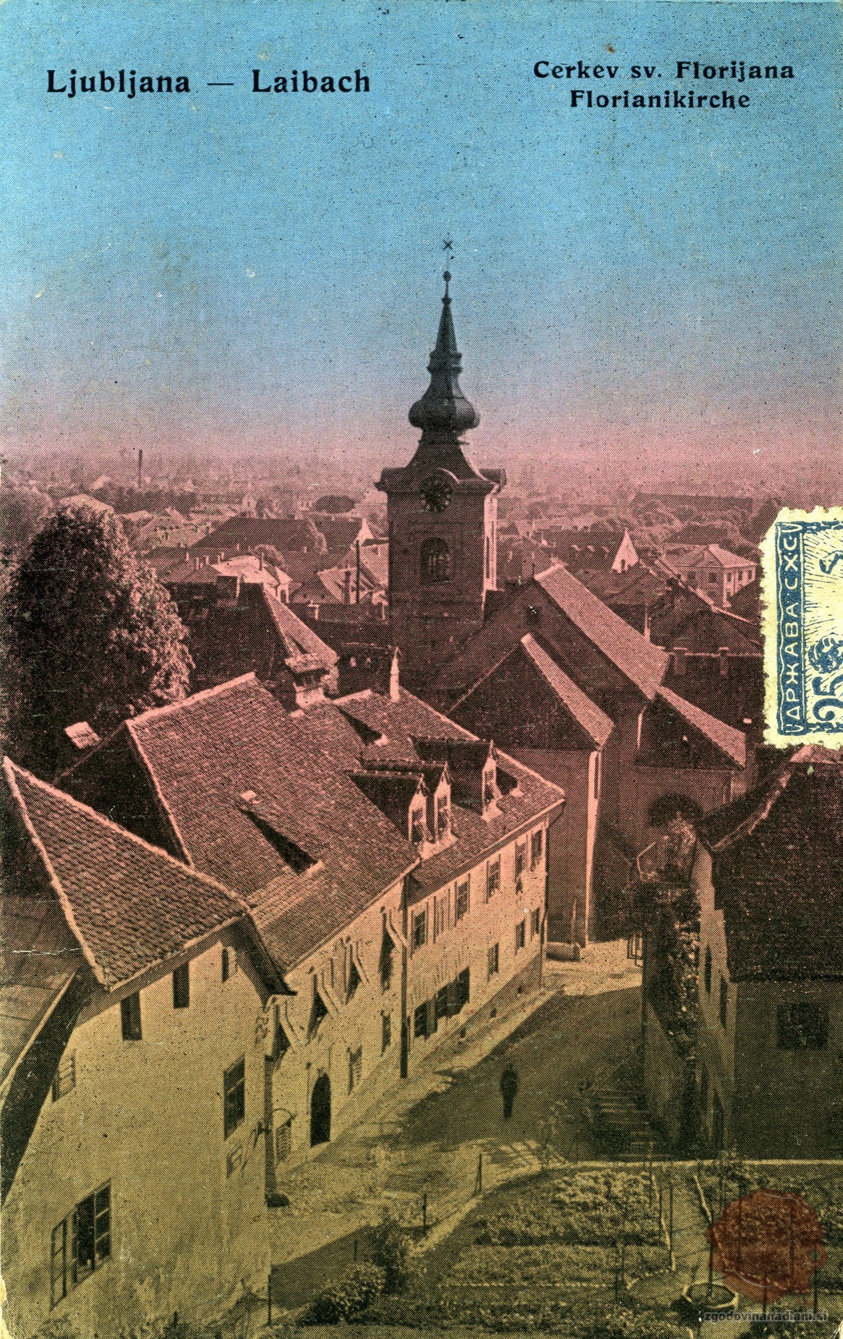 Cerkev_sv_Florjana_Ljubljana_1920