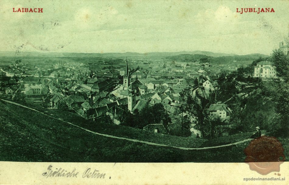 Šentjakobska_cerkev_Trnovska_cerkev_Rožna_dolina_Vič_Ljubljanski_grad_Ljubljana