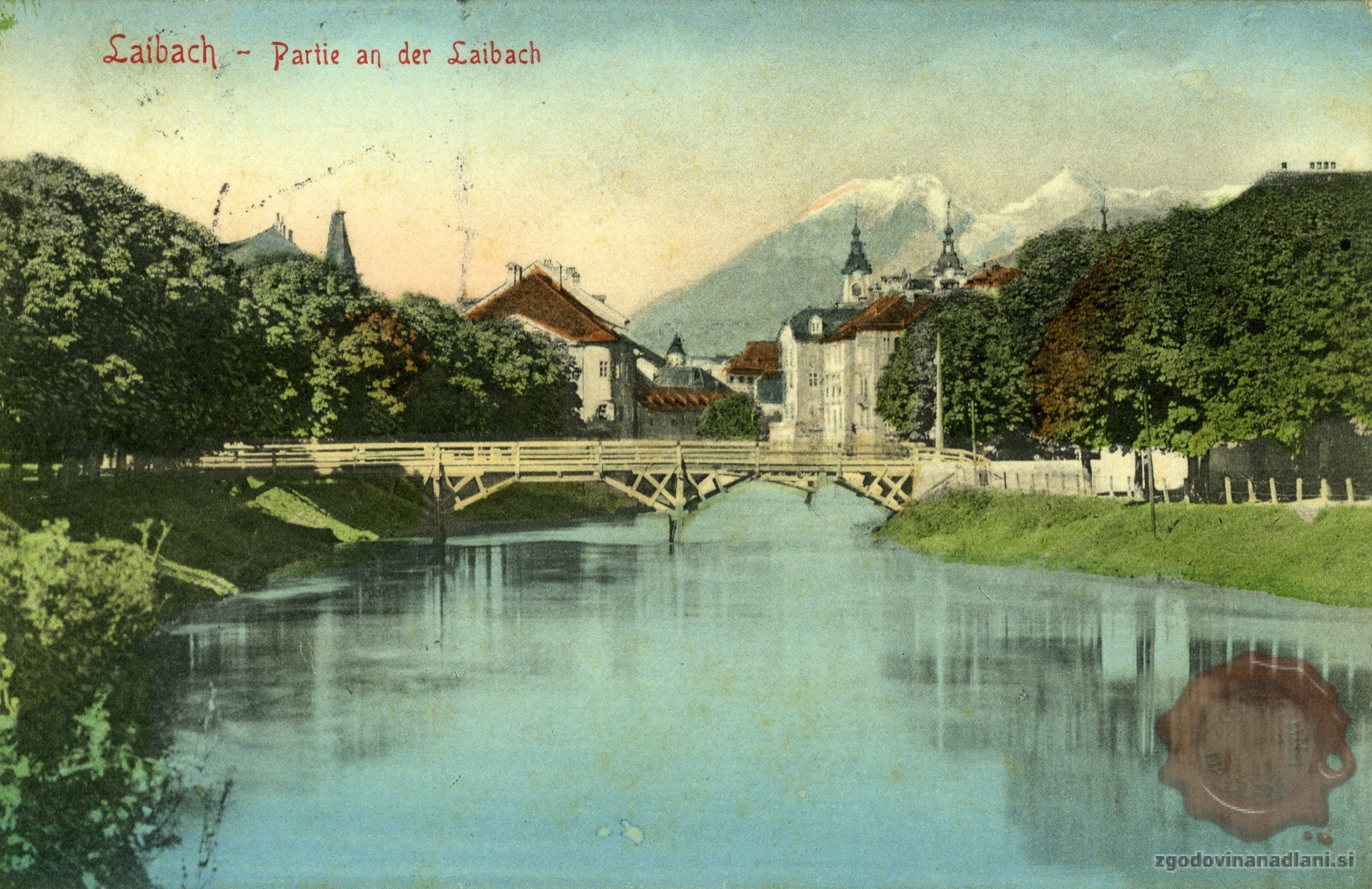 Šentjakobski_most_Ljubljana_Ljubljanica_Ljubljanski_grad_1905