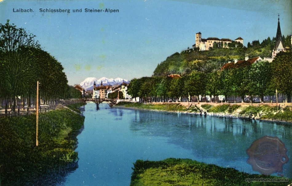 jubljana_Kamniške_Alpe_Gradaščica_Ljubljanski_Grad_Ljubljanica_1913