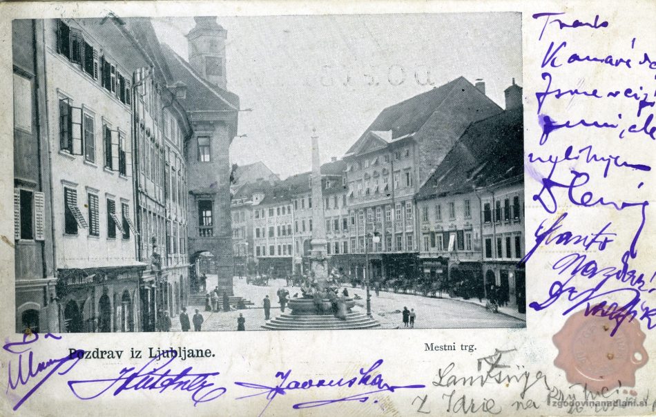 Mestni_trg_Ljubljana_Rotovž_Mestna_hiša_1899