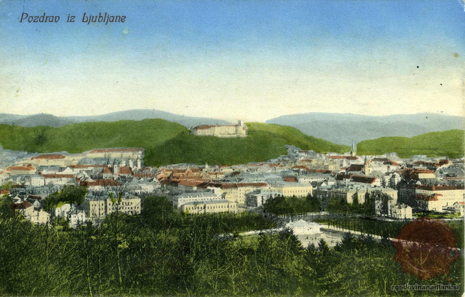 Ljubljana_Ljubljanski_grad_Tivoli_1911
