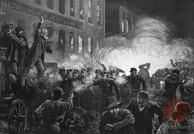 HaymarketRiot-Chicago 1886, wikipedia