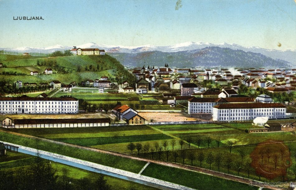 Poljane_Ljubljanski_grad_Domobranska_vojašnica_Ljubljana