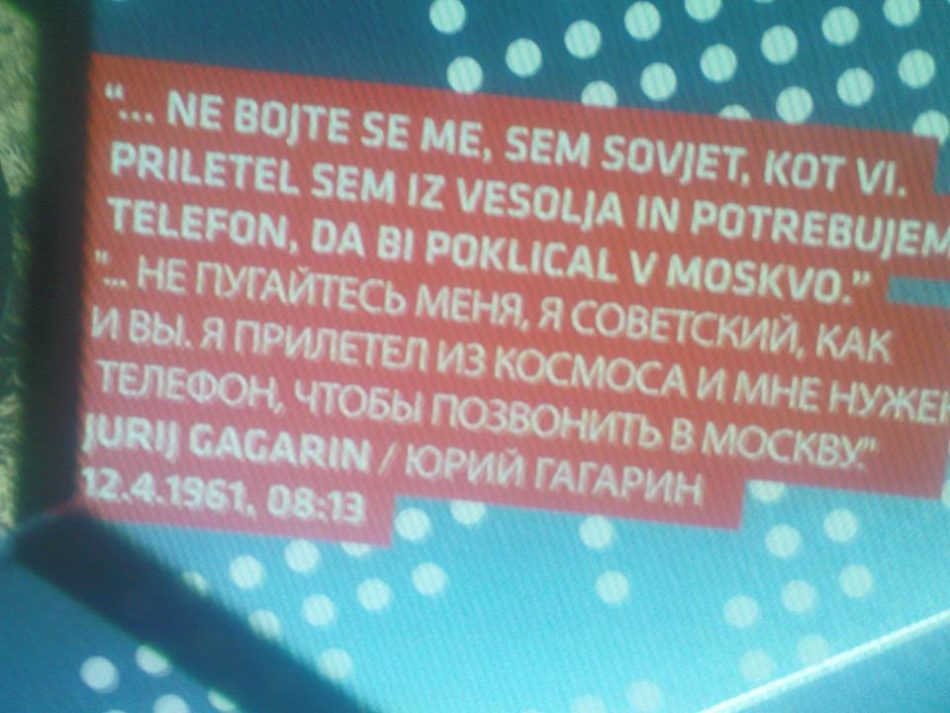 Gagarinova reakcija po pristanku na Zemljo (avtor: Danijel Osmanagić)