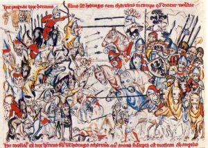 Ilustracija bitke na Legniškem polju iz sredine 14. stoletja, FOTO Wikipedia