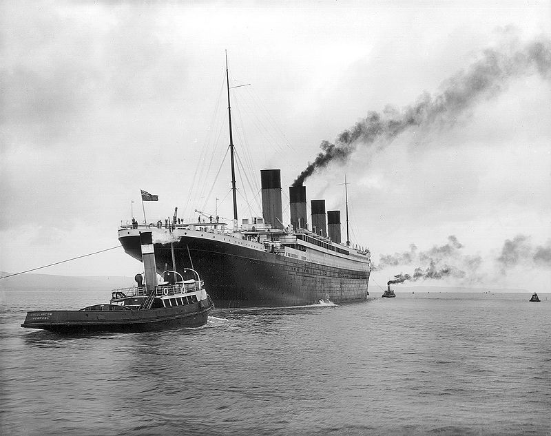 Titanic 2. aprila 1912 v Belfastu (FOTO: Wikipedia)