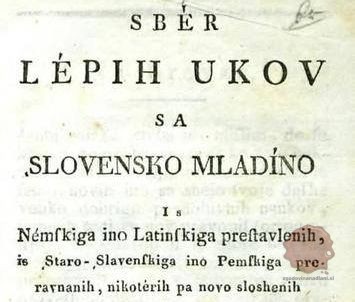 Naslovnica Jarnikovega najbolj znanega dela Zbora lepih ukov sa slovensko mladino, FOTO Wikipedia
