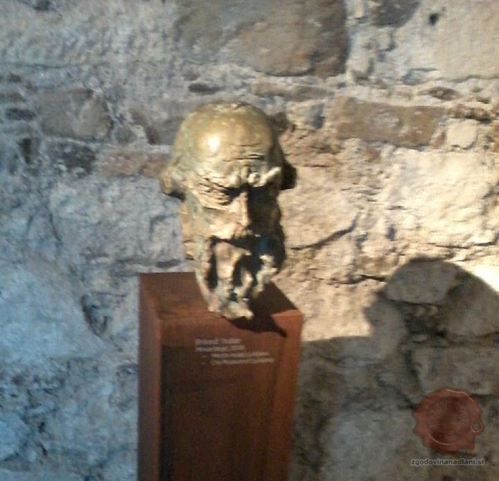 Kip Primoža Trubarja v Muzeju slovenske zgodovine na ljubljanskem gradu (avtor Mirsad Begić), FOTO Danijel Osmanagić