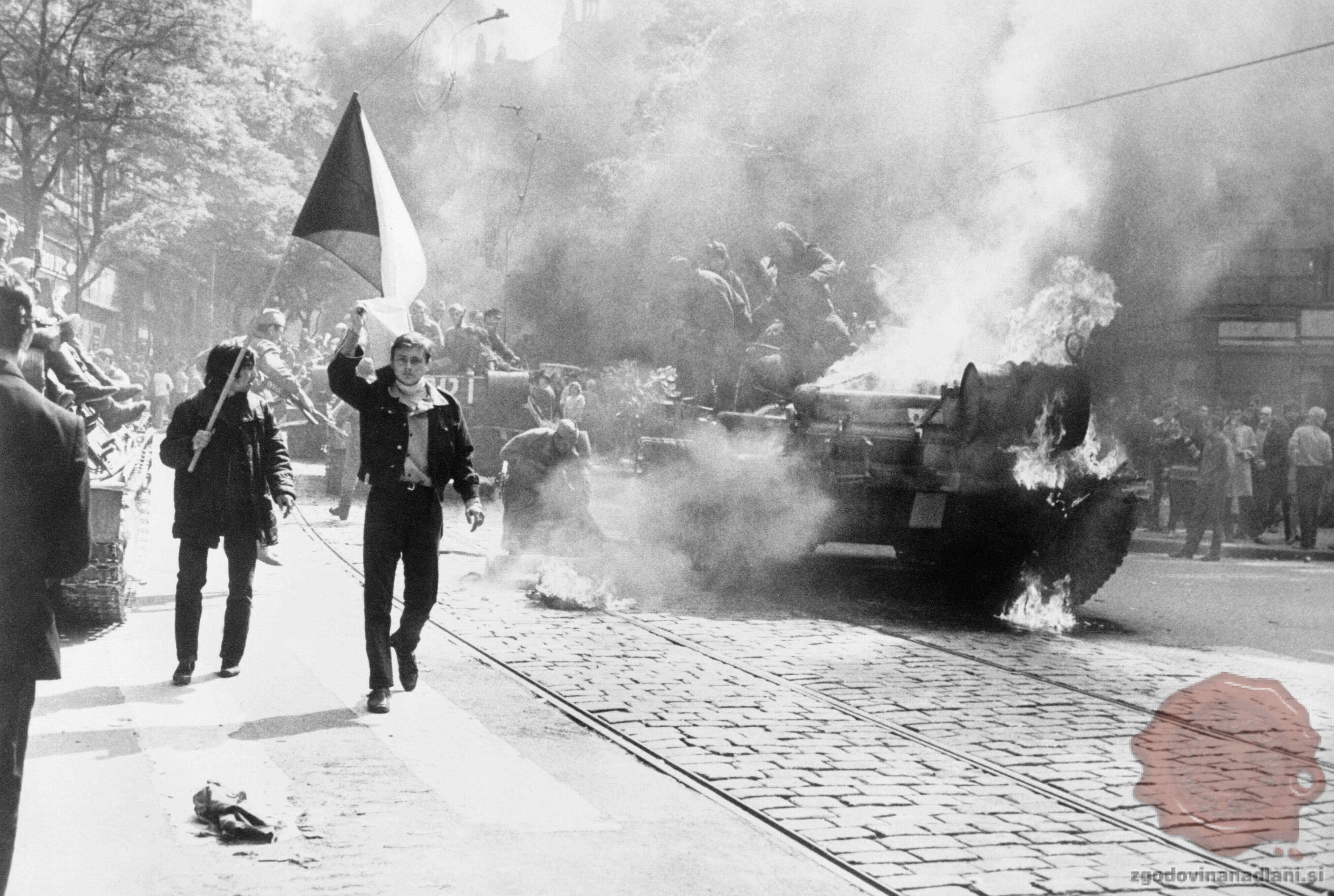 Intervencija Varšavskega pakta na Češkoslovaško. Foto: Wikipedia.