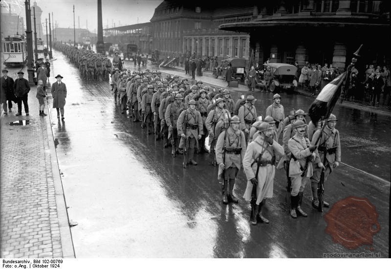 Francoske enote v Dortmundu leta 1924, FOTO Wikipedia