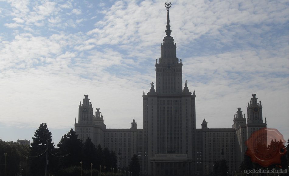 Današnjo glavno zgradbo Moskovske državne univerze (Lomonosov) so zgradili v času sovjetskega voditelja Josifa Stalina (FOTO: Danijel Osmanagić)