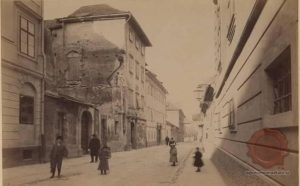 Gosposka ulica proti Kongresnemu trgu leta 1895.