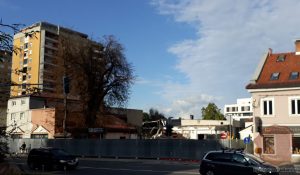 Rušenje gostilne Keršič, 3.10.2019. Foto: Aleš Šafarič.