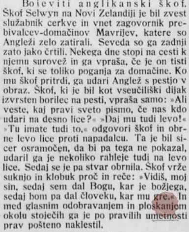 škof boksar, Slovenec 25.04.1908