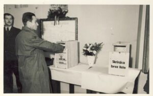 Volitve 11. novembra 1945. Foto Josip Pelikan, hrani Muzej novejše zgodovine Celje
